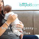Baby with silent reflux finds relief with Bare Air-free baby bottles Silent reflux baby