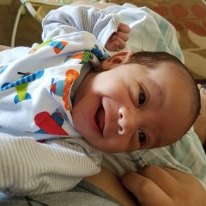 Bare helps a baby with severe reflux