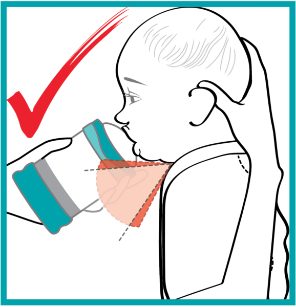 How to use Bare Air-free - Newborn upright feeding